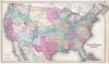 1857 Colton Map of the United States