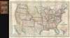1856 Charles Desliver Pocket Map of the United States