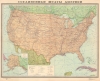 1955 Soviet Directorate of Geodesy and Cartography Map of the United States