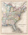 1843 Gilbert Map of the United States