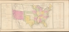 1848 Gilman Map of the United States after the Mexican-American War