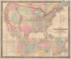 1861 Goldthwait Map of the United States w/ Confederate Arizona