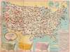 アメリカ合衆國 主要地方資源產物及び風景絵入り地図 / [Pictorial Map of the United States of America Showing Principal Regional Resources, Products and Natural Features]. - Main View Thumbnail