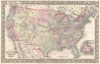 1866 Mitchell Map of the United States