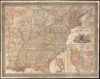 Mitchell's Reference and Distance Map of the United States. - Main View Thumbnail