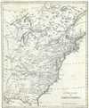 1812 Phillips Map of the United States w/ Franklinia and Morgania