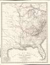 1803 Poirson Map of the Mississippi River Valley (French Louisiana)