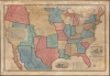 1850 Reed and Barber Map of the United States - unrecorded state