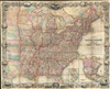 1849 J. Calvin Smith Case format Wall Map of the United States
