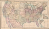 1874 Stanford Railroad Map of the United States