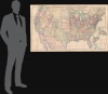 Stanford's Map of the United States and part of the Dominion of Canada. - Alternate View 1 Thumbnail