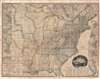 1829 Tanner First Edition Wall Map of the United States w/ Memoir