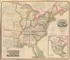 1825 David H. Vance Map of the United States - Enormous!