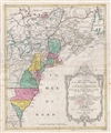 1776 Lotter Map of the United States at the Outbreak of the Revolutionary War