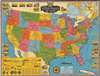 1943 Stanley Turner WWII Pictorial Map of the United States