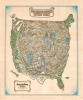 1978 Graham Pictorial Map of New York City, United States of America
