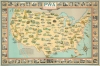 1939 Earl Purdy PWA Pictorial Wall Map of the United States