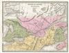 1835 Bradford Map of Upper Canada (Ontario) and Lower Canada (Quebec)