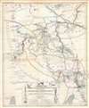 1865 Hassenstein Map of the White Nile, South Sudan