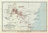 1879 Johnston Map of Southern Usambara, Tanzania, East Africa