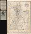 1902 Cram Railroad and Shipping Guide Map of Utah