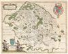 1641 Blaeu Map of Valois (Seine-et-Marne / Champagne), France