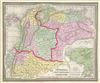 1854 Mitchell Map of Venezuela, Colombia and Ecuador
