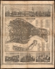1859 Seiffert Decorative Plan of Venice (Printed to Linen)