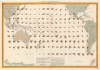 1880 Brault Map of Pacific Ocean Winds in July, August, and September