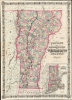 Colton's Rail-Road and Township Map of Vermont from County Maps and Actual Surveys. - Main View Thumbnail