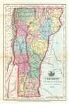 1859 Coolidge Map of Vermont