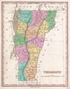 1827 Finley Map of Vermont
