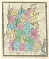 1835 Burr Map of Vermont and New Hampshire