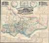 1859 Proeschel Gold Rush Map of Victoria, Australia