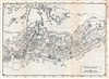 1925 Map of Hong Kong Central District and Victoria Peak