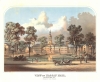 1860 Childs Chromolithograph View of Nassau Hall, Princeton University