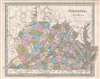1846 Bradford Map of Virginia (including West Virginia)
