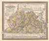 1849 Mitchell Map of Virginia and West Virginia