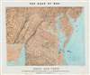 1861 Schaus 'View' Map of the Sea of the Civil War: Maryland, Delaware, Virginia