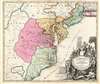 1714 Homann Map of Carolina, Virginia, Maryland and New Jersey