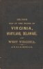 1871 Colton Pocket Map of Virginia and West Virginia
