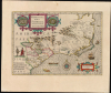 1606 Hondius Map of Florida, Carolina, and Virginia