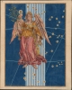 1603 / c. 1640 Johann Beyer Celestial Chart of the Virgo Constellation