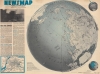 1943 Army Orientation Course Newsmap Map of the Pacific Ocean and Asia
