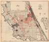 1925 Gray Map of Volusia County, Florida