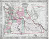 1864 Johnson Map of Washington, Oregon and Idaho