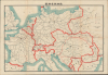 1914 Hasegawa / Hakubunkan Map of Europe, World War I