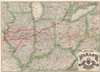 1878 Rand McNally Railroad Map of Illinois, Indiana, and Ohio
