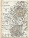 1850 Meyer Map of Principalities in Northern Germany, depicting Hanover