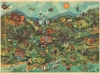1965 Threlfall Fantasy Map of Wanderland